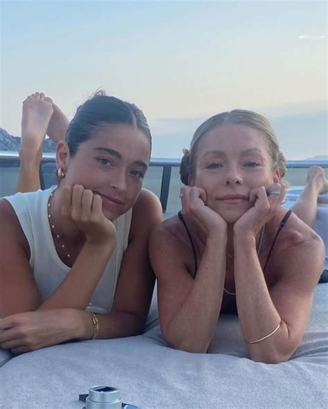 mother and daughter naked|Kelly Ripa, 53, sunbathes with daughter Lola, 22